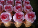 Róża duża różowa cieniowana - N 1 op ( 3 szt)