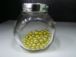 Perełki cukrowe złote 7 mm 1 op (50g)