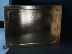 Tacka,podkładka pod tort karton złota 30x40 cm 1 szt