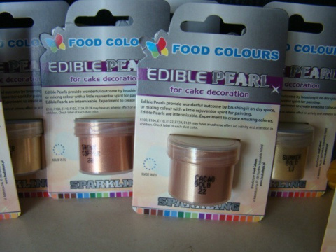 Barwnik przeznaczony do żywności Edible Pearl - Cacao gold Barwnik przeznaczony do żywności Edible Pearl - Cacao gold