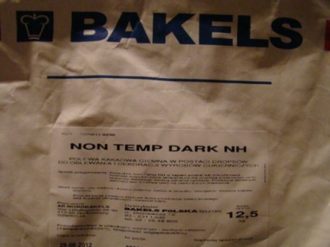 Czekolada Non Temp Dark - 1 op (0,5 kg) Czekolada Non Temp Dark - 1 op (0,5 kg)
