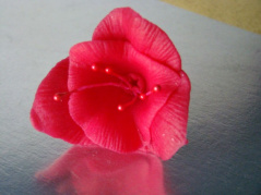 Kwiat frezja - amarant -czerwony 1 szt
