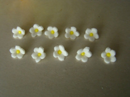 Kwiatek mini -biały (10 szt)