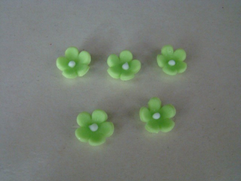 Kwiatek mini - limonka N (5 szt) perłowy Kwiatek mini - limonka N (5 szt) perłowy