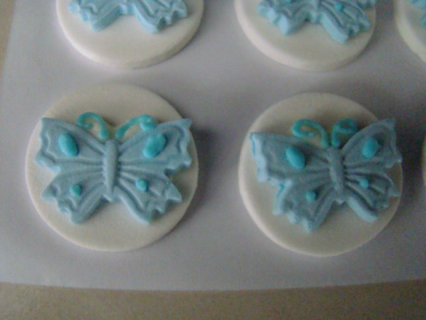 Motylek niebieski - 1 szt