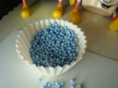 Posypka perełki ryżowe w polewie cukrowej - niebieskie - 1 op(200 gr)