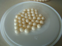 Posypka groszek perłowy- ecru 8mm 1 op (50gr)