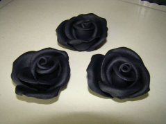 Róża cukrowa duża - czarna 1 op (3 szt)