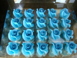 Róża duża błękitna N - 1op (3 szt)