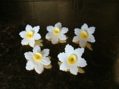 Narcyz - kwiatki z opłatka - biały 1 op ( 5 szt)
