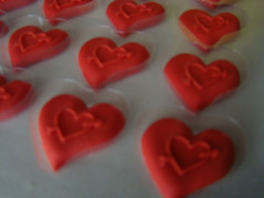 Serce Walentynkowe - czerwone małe 1 szt