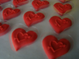 Serce Walentynkowe - czerwone małe 1 szt