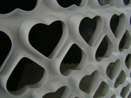 Szablon ,mata plastikowa- wykrojnik serca 4,5 cm (1 szt)
