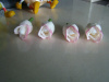 Tulipan krótki - biało różowy - 1 szt.