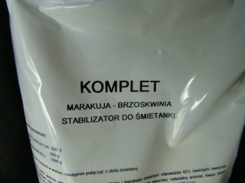 Stabilizator do śmietany Brzoskwinia - Marakuja 1 kg Stabilizator do śmietany Brzoskwinia - Marakuja 1 kg