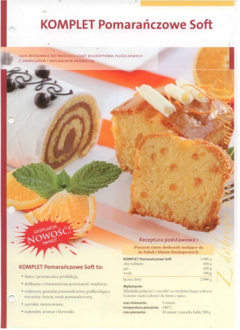 ciasto pomarańczowe -Soft - 1 kg ciasto pomarańczowe -Soft - 1 kg