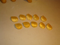 Listek cukrowy mały złoty -2,5 cm 1 op ( 10 szt)