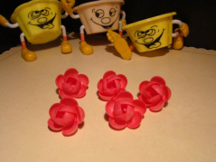 Róża mała pełna - fuksja - 1op (5 szt)