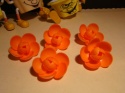 Róża średnia pełna - pomarańczowa- 1op (5 szt)