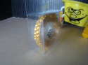 Wstążka z brylancikami - złota 0,5cmx1m
